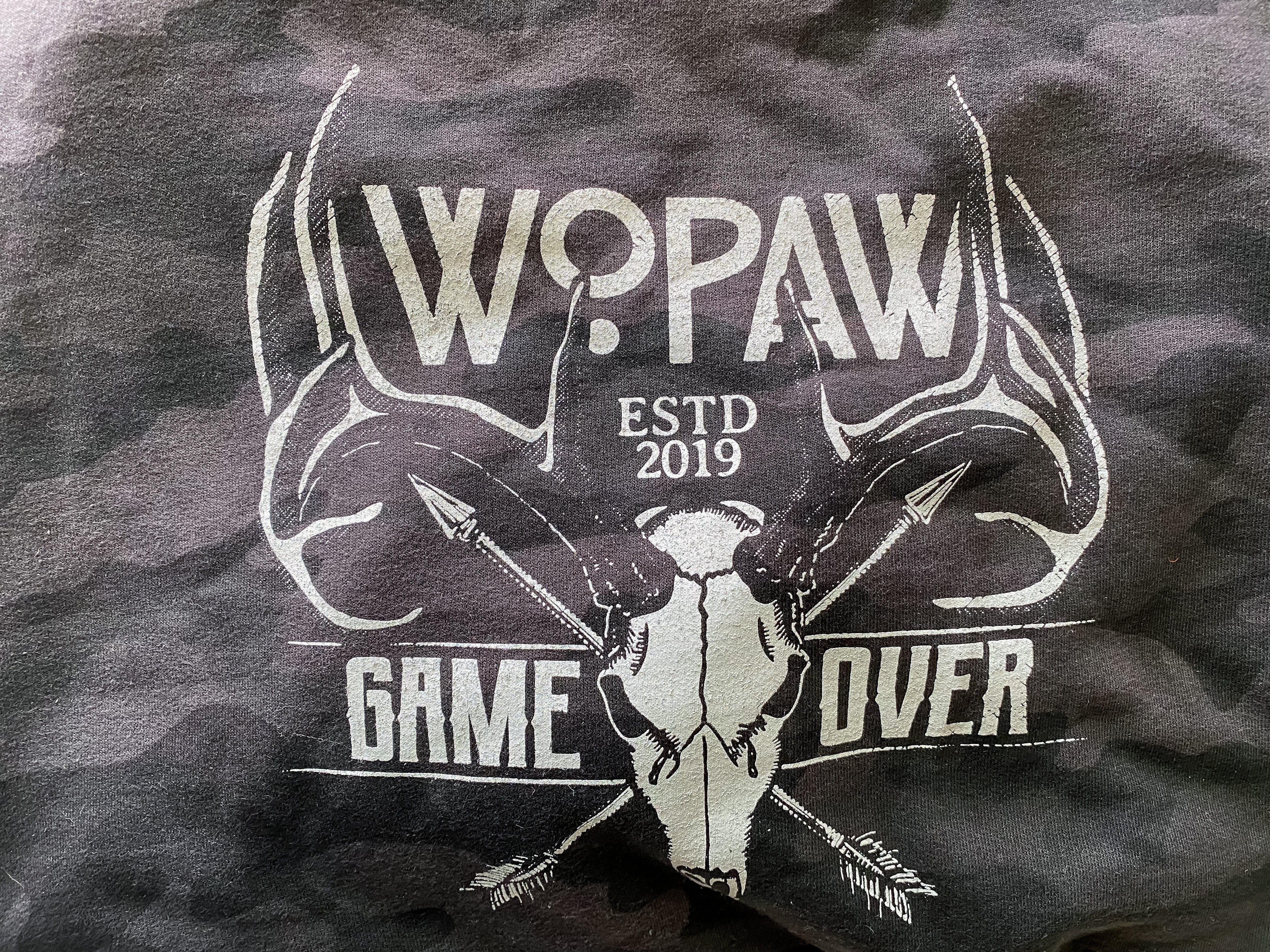 Game Over WOPAW Black Camo Hoodie